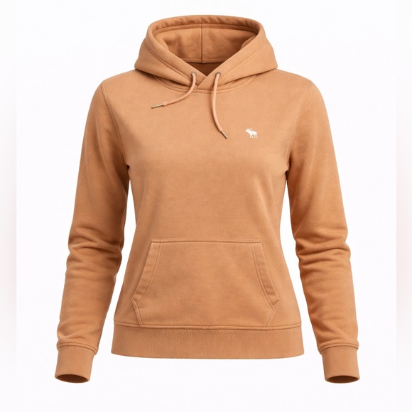 Abercrombie & Fitch Tops - Abercrombie & Fitch Women’s Soft A&F Fleece Hoodie Embroidered Dusk Rose Sz XS‌‌